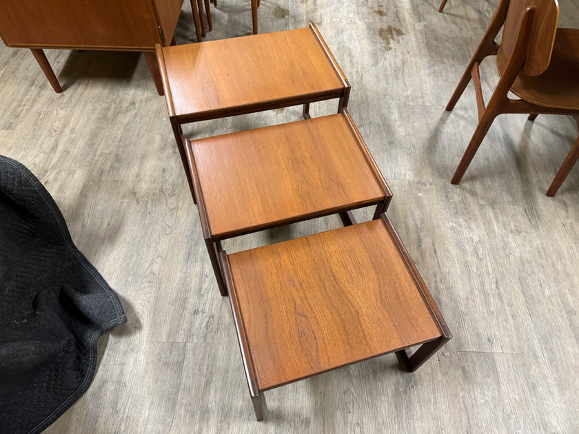 Mid Century Teak Nesting Tables