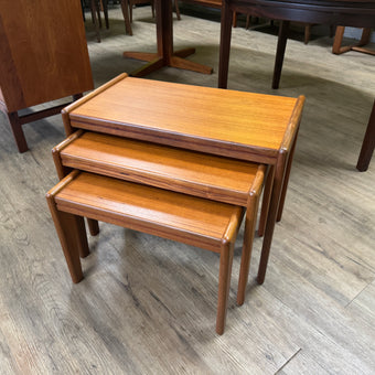 Mid Century Teak Nesting Tables