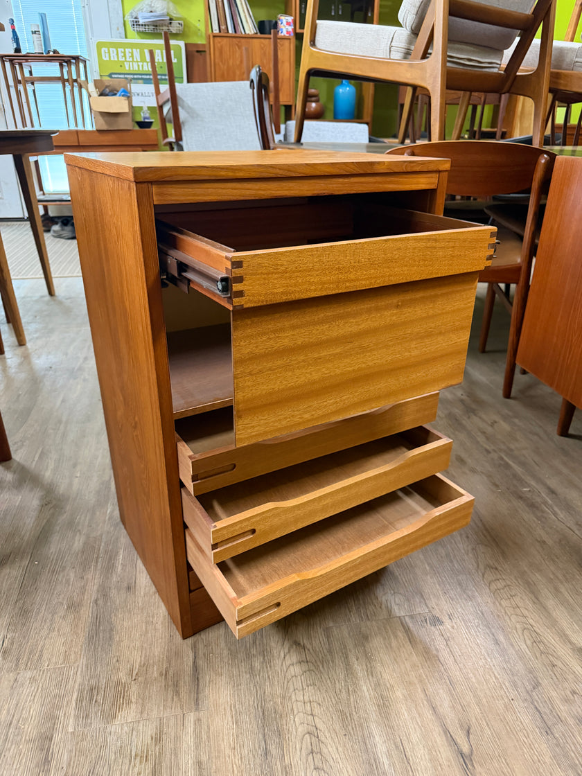 Mid Century Teak Filing Cabinet