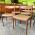 Mid Century Teak Dining Chairs from Denmark