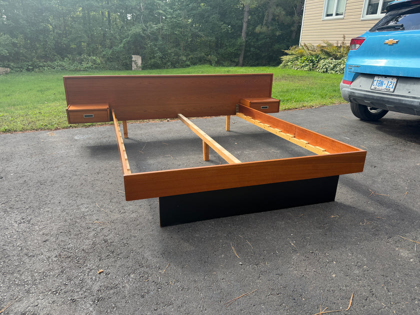 Mid Century Teak Queen Bed