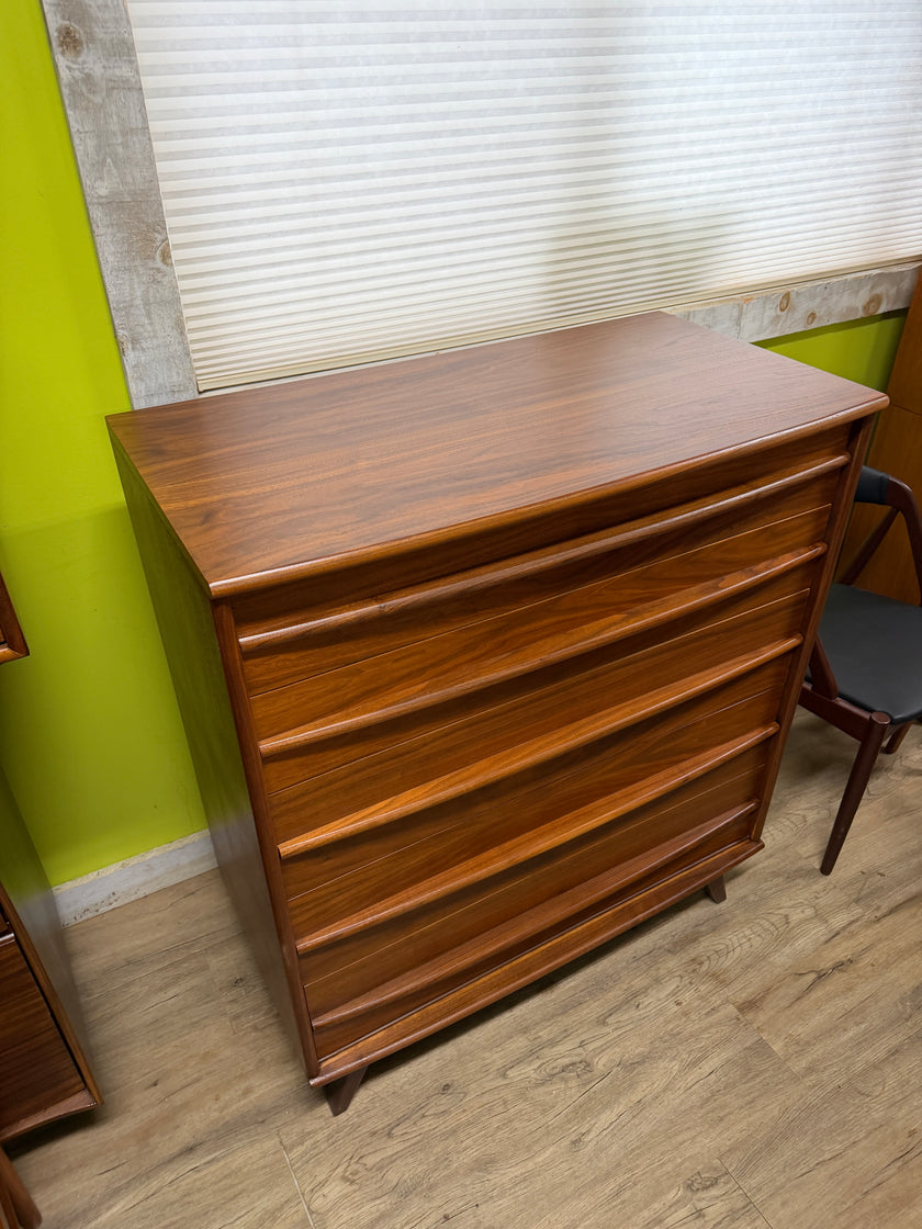 Sale!!! Mid Century Walnut Highboy Dresser