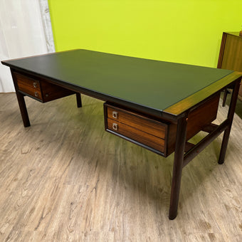 Mid Century Brazilian Rosewood Executive Desk from Denmark