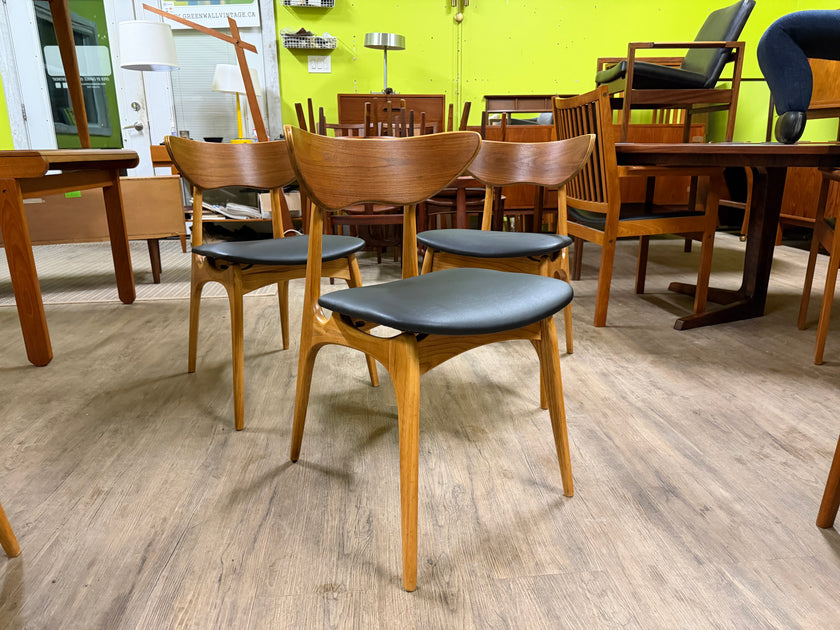 Mid Century Walnut and Ash Dining Chairs