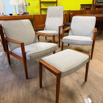 Mid Century Teak Lounge Chairs