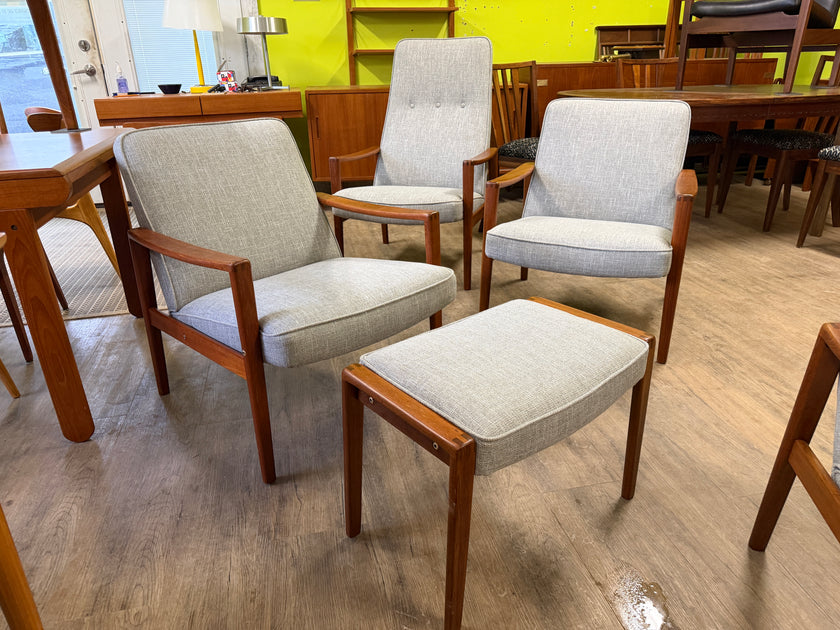 Mid Century Teak Lounge Chairs