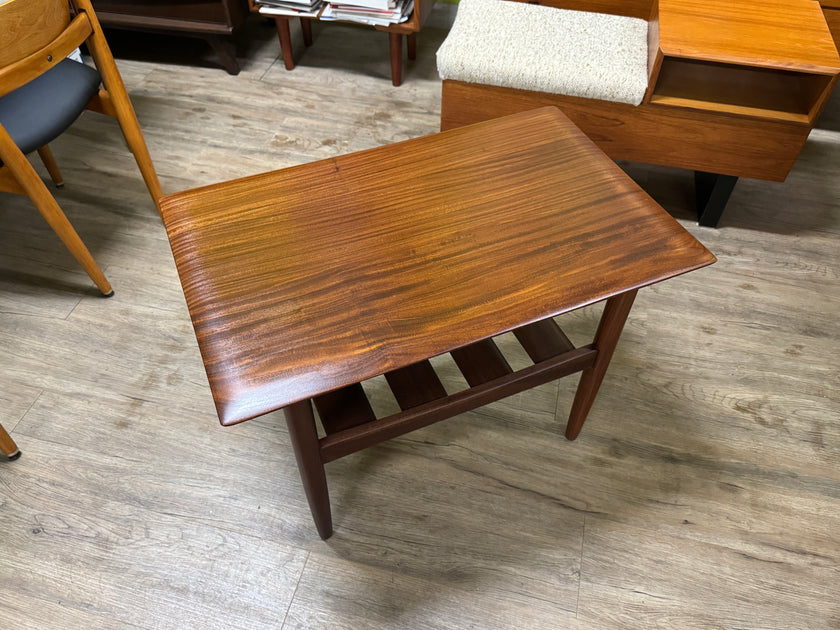 Mid Century Solid Teak Side Table