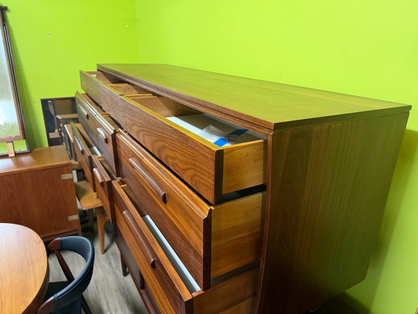 Mid Century Solid Teak Dresser