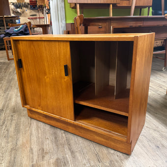 Mid Century Teak Record Cabinet