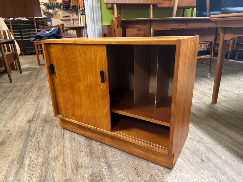 Mid Century Teak Record Cabinet