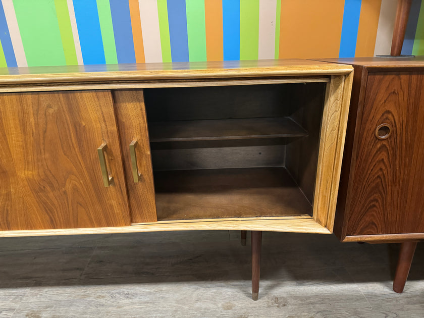 Mid Century Walnut and Ash Sideboard