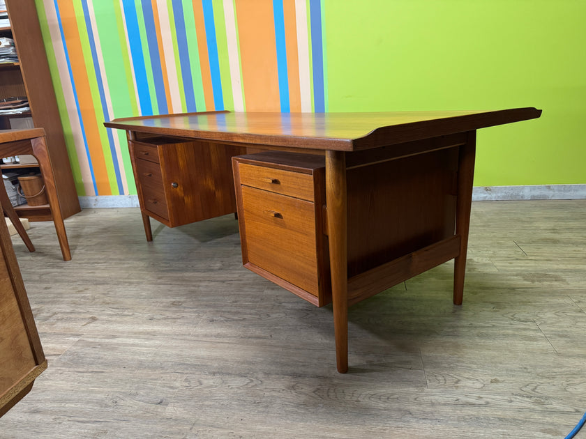 Mid Century Teak Executive Desk from Denmark