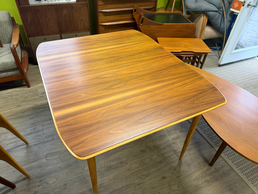 Mid Century Walnut and Ash Dining Table