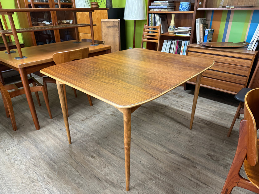 Sale!!! Mid Century Walnut and Ash Dining Table