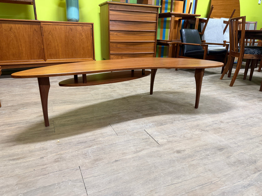 Mid Century Teak Kidney Coffee Table