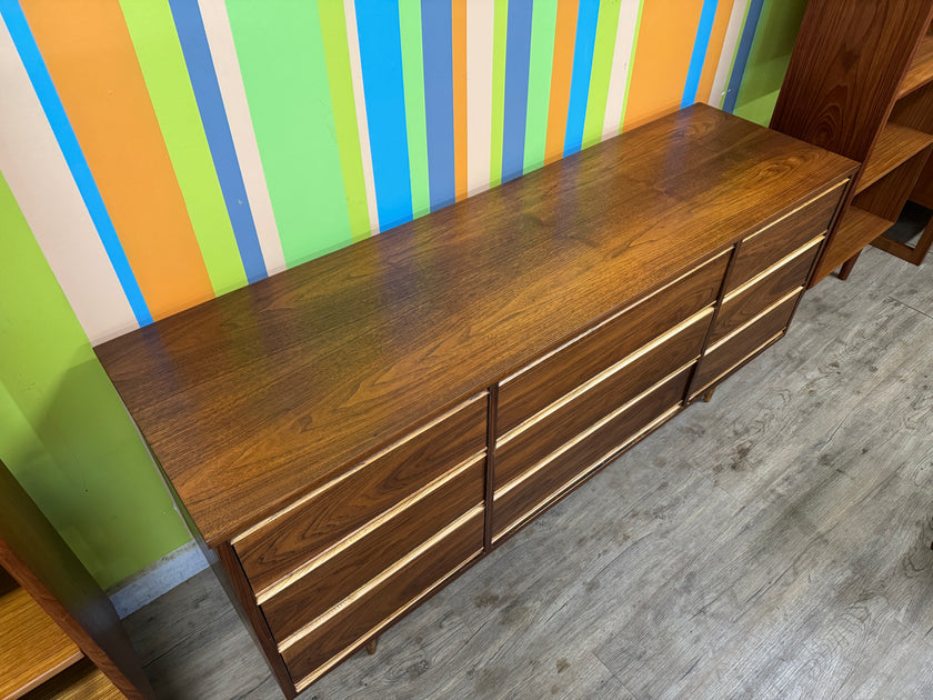Mid Century Walnut and Ash Dresser
