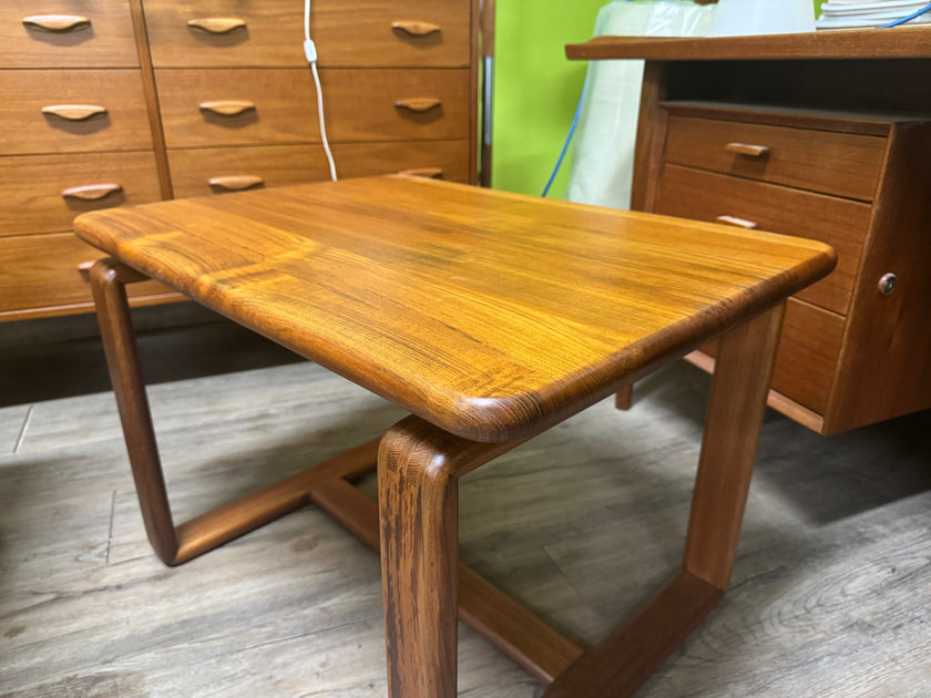 Mid Century Solid Teak Side Tables