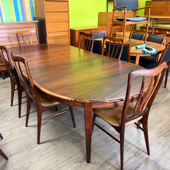 Mid Century Brazilian Rosewood Dining Table from Denmark
