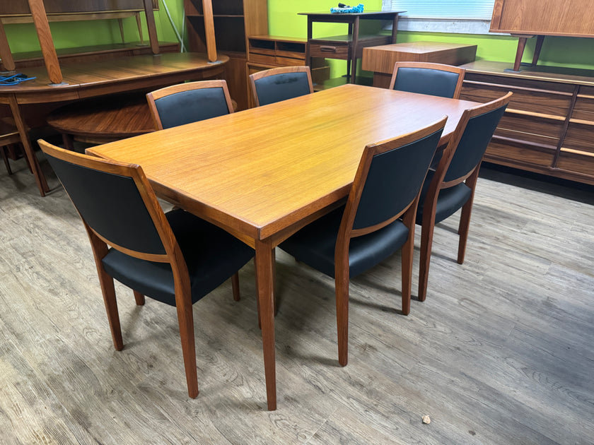 Mid Century XL Teak Dining Table