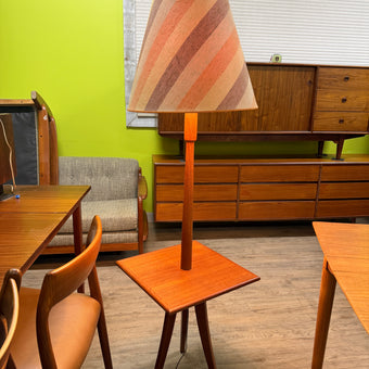 Mid Century Teak Floor Lamp