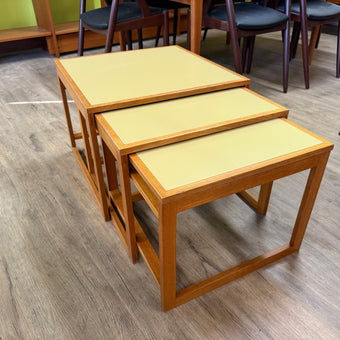 Mid Century Oak Nesting Tables
