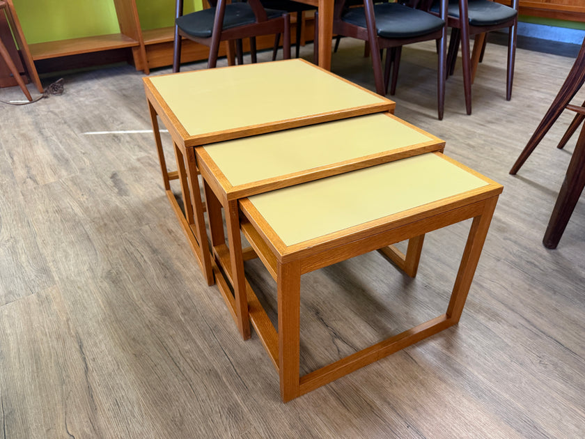 Mid Century Oak Nesting Tables