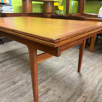 Mid Century Teak XL Dining Table from Denmark