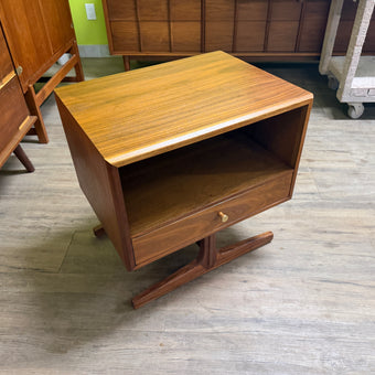 Mid Century Walnut Nightstand