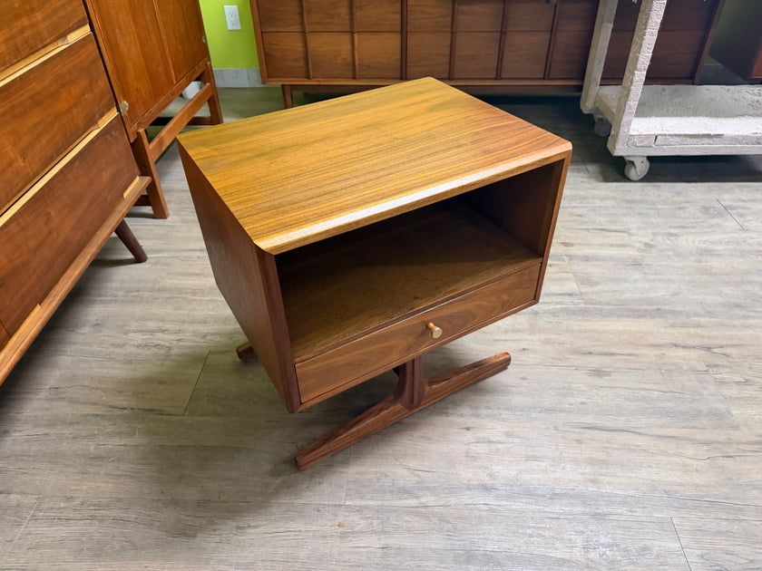 Mid Century Walnut Nightstand