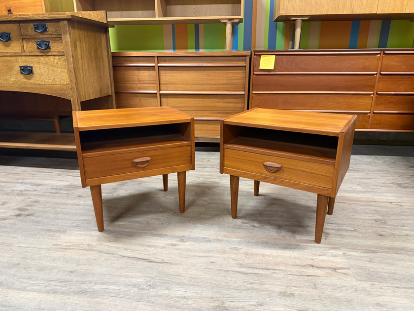 Mid Century Teak Nightstands