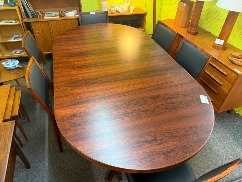 Mid Century Brazilian Rosewood Dining Table