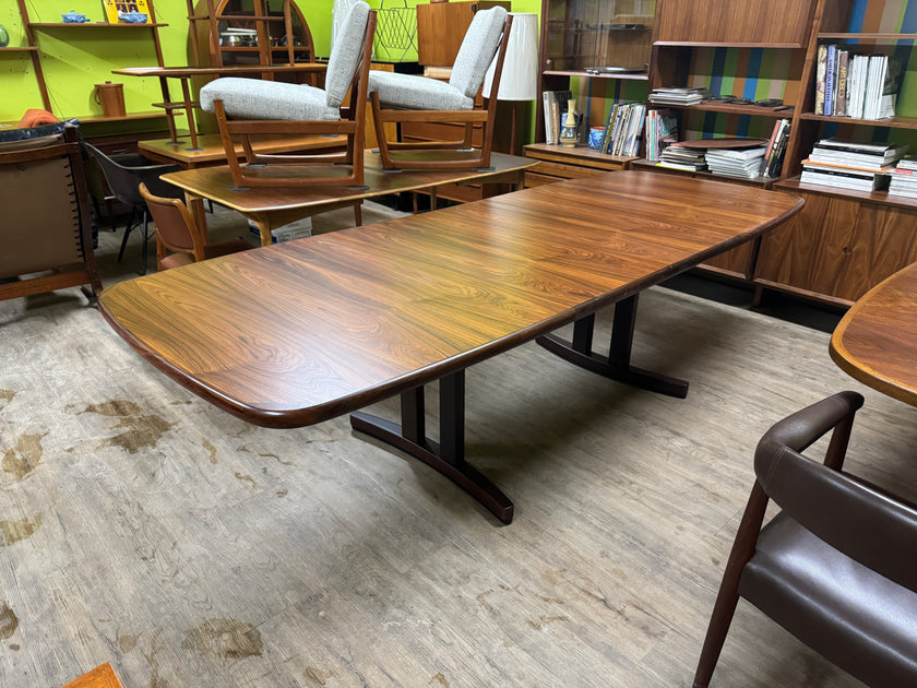 Mid Century Brazilian Rosewood Dining Table