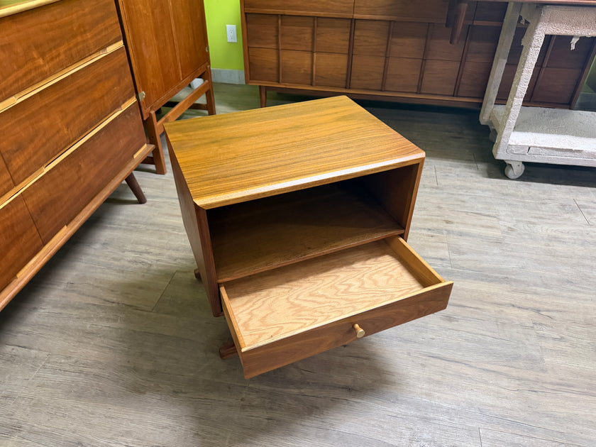 Mid Century Walnut Nightstand