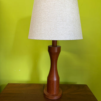 Mid Century Teak Lamp