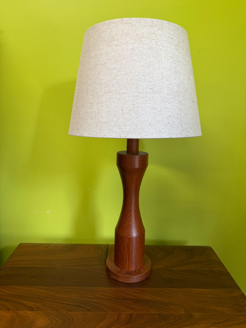 Mid Century Teak Lamp
