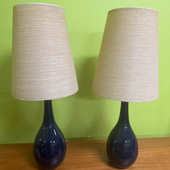 Mid Century Cobalt Blue Lotte Lamps