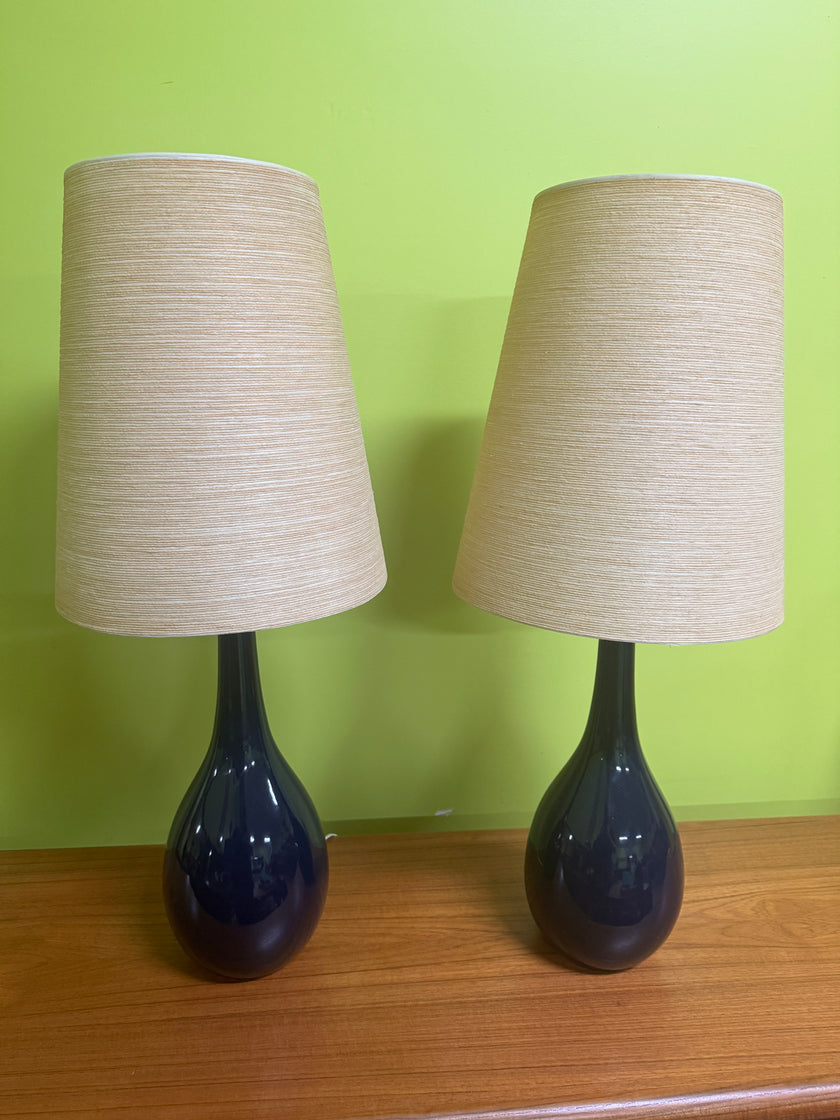 Mid Century Cobalt Blue Lotte Lamps