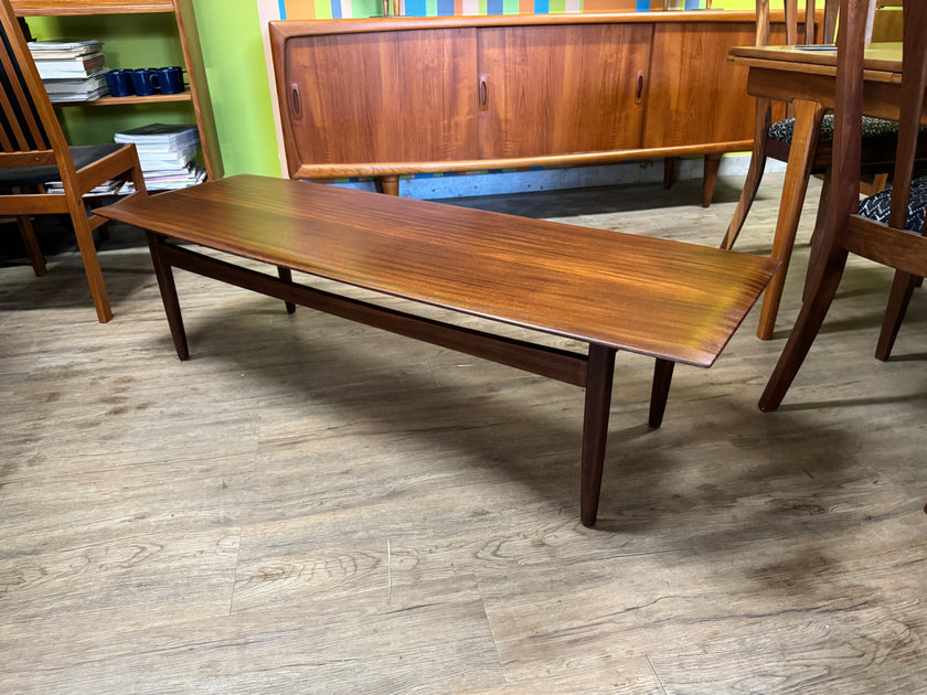 Mid Century Solid Teak Coffee Table