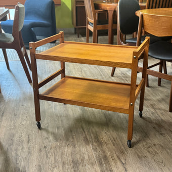 Mid Century Teak Bar Cart