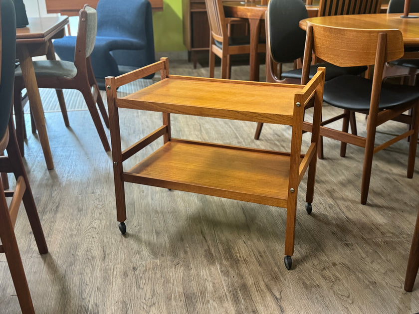 Mid Century Teak Bar Cart