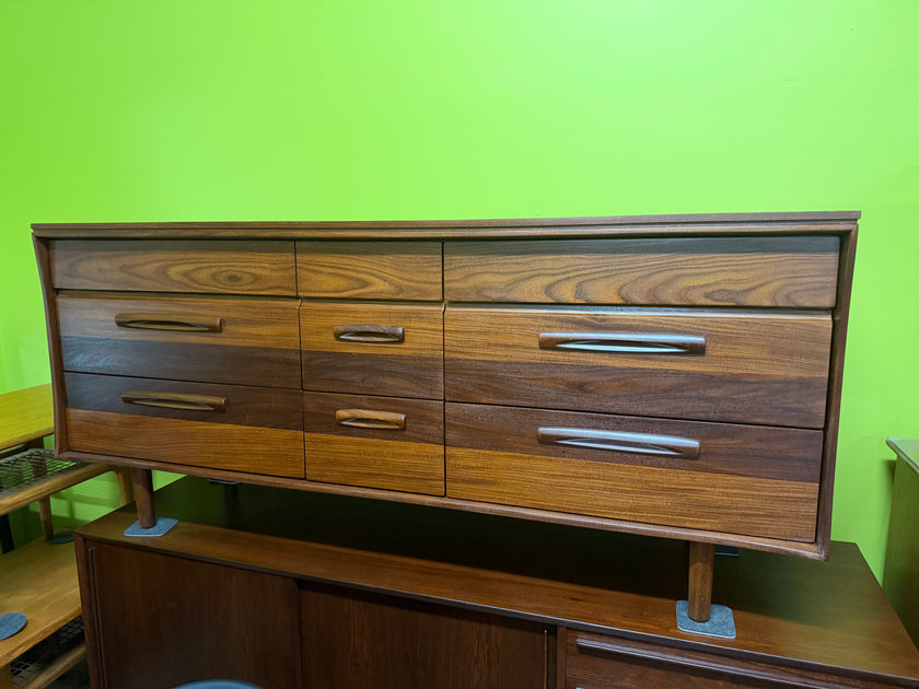 Mid Century Solid Teak Dresser