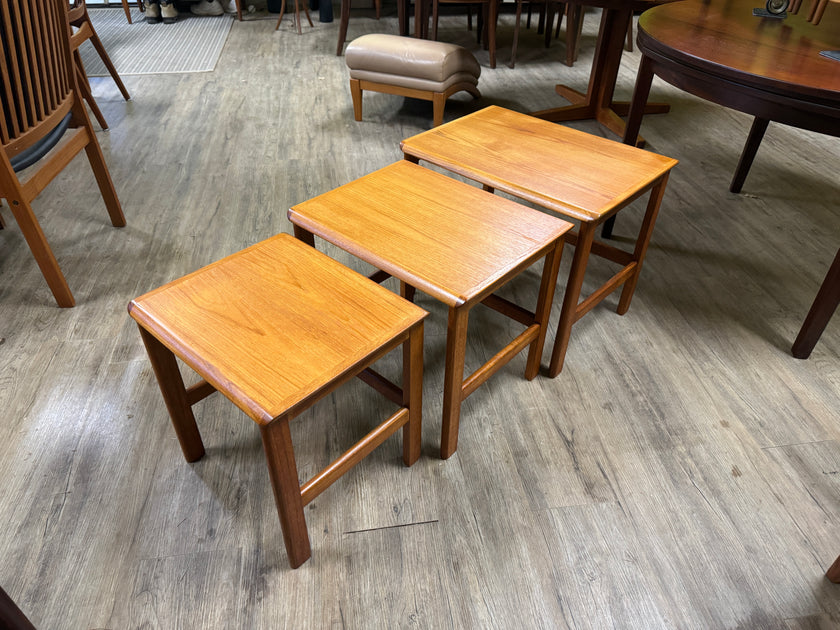 Mid Century Teak Nesting Tables