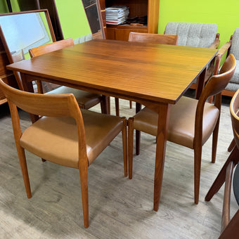 Mid Century Solid Teak Dining Table