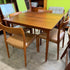 Mid Century Solid Teak Dining Table
