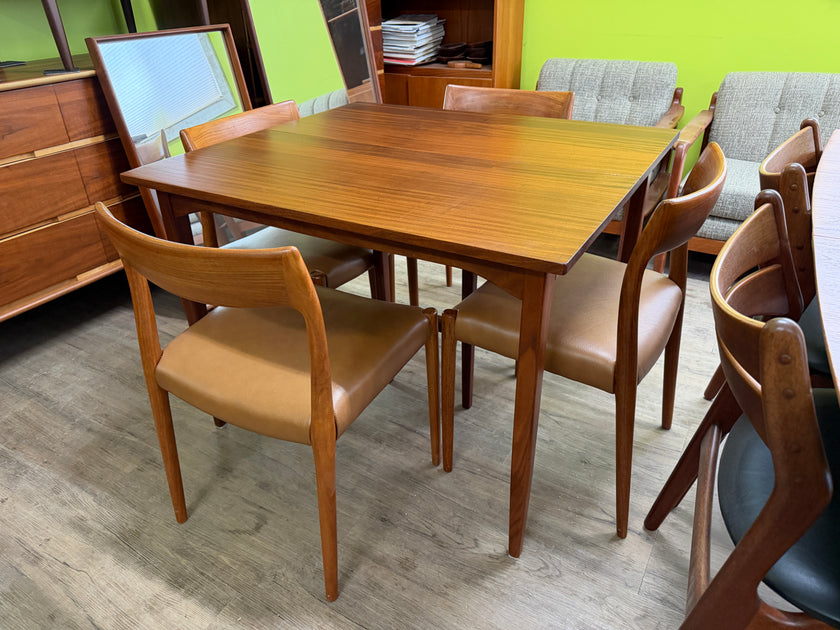 Mid Century Solid Teak Dining Table