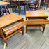Mid Century Teak Night Stands / Tables