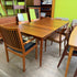Mid Century Solid Teak Dining Table
