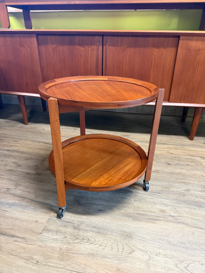 Mid Century Teak Cart / Side Table