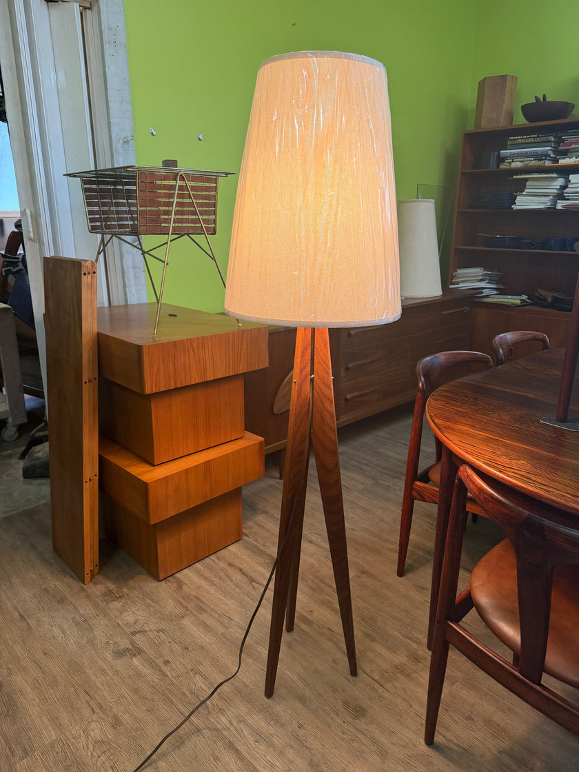 Mid Century Teak Floor Lamp