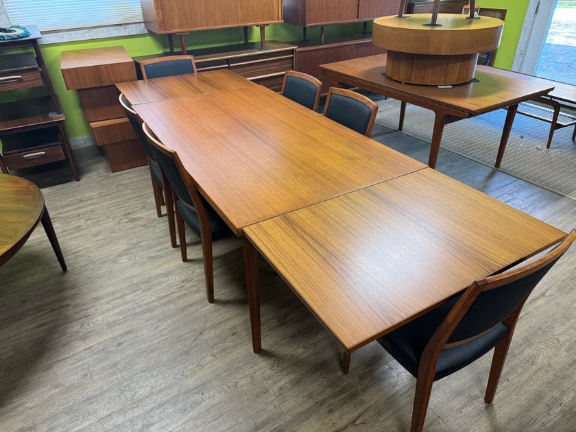 Mid Century XL Teak Dining Table